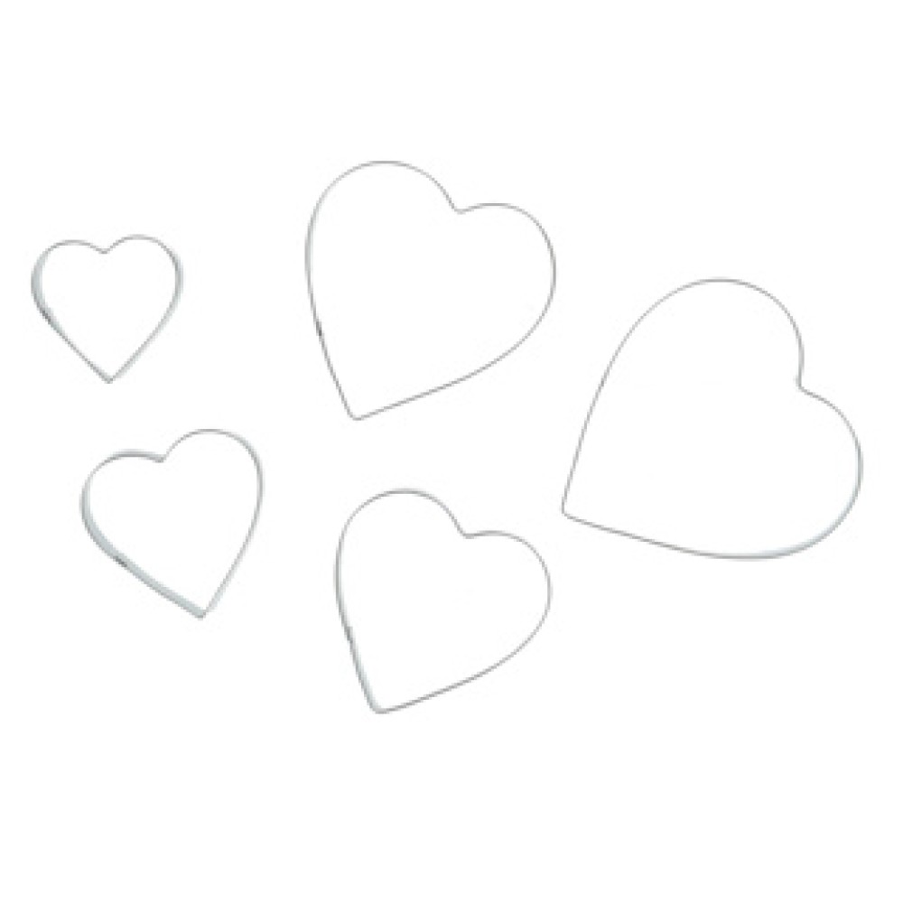 Patisse uitsteekvormen RVS hart 5-delig - Afbeelding 5