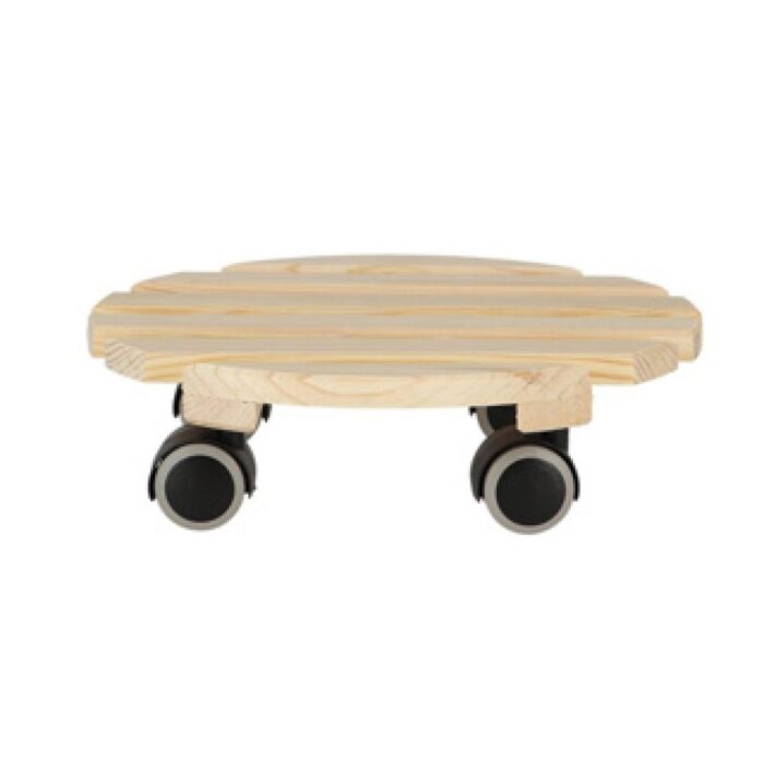 Esschert Design plantentrolley rond indoor naturel - Afbeelding 2