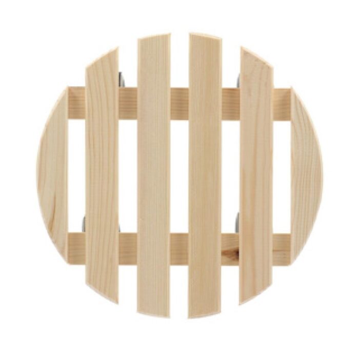 Esschert Design plantentrolley rond indoor naturel - Afbeelding 4