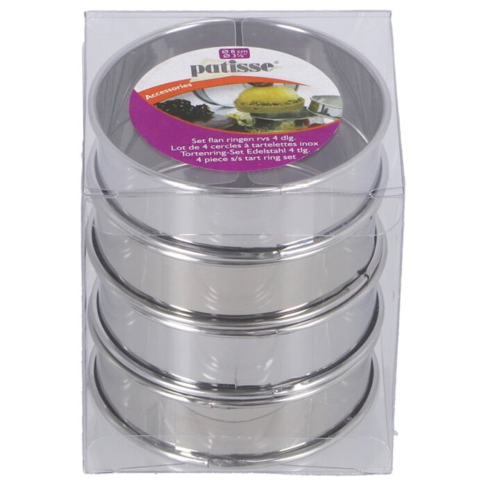 Patisse flanringen RVS 4 stuks