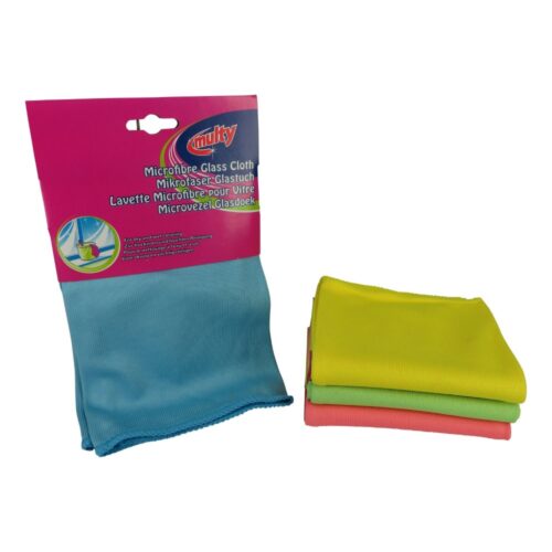 Multy microvezel glasdoek (assortiment – willekeurige uitvoering)