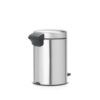 Brabantia pedaalemmer Newicon 3L mat staal/ fingerprint proof