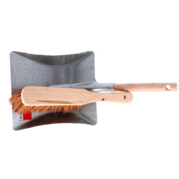 Luva stofblik metaal met houten stoffer - Afbeelding 4