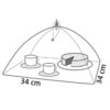 Westmark Vliegenkap 34x34 cm