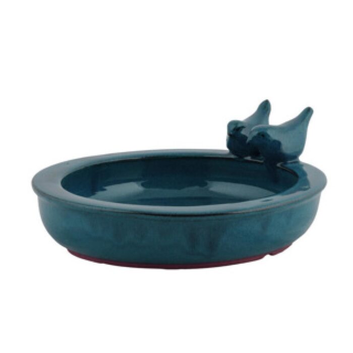 Esschert Design Vogelbad keramiek rond assorti - Afbeelding 4
