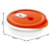Rotho Magnetronbord diep 1 L MICRO Papaya Rood