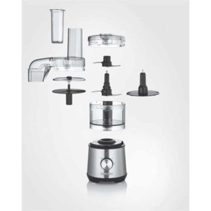 Severin compacte Keukenmachine 400W RVS KM 3865 - Afbeelding 2