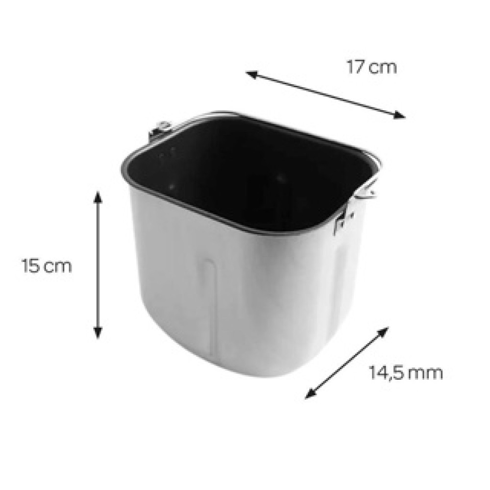 Inventum Broodbakmachine BM55 800 gr zwart - Afbeelding 3