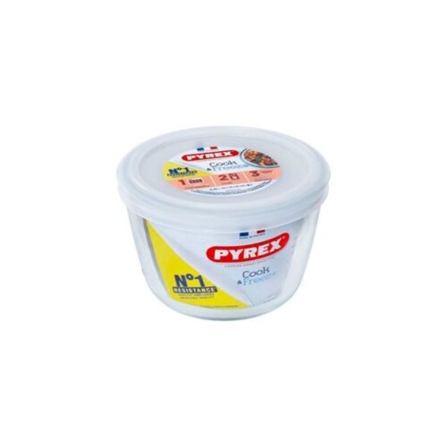 Pyrex Cook & Freeze Schaal Rond 0,6L 12 cm Met Vershouddeksel