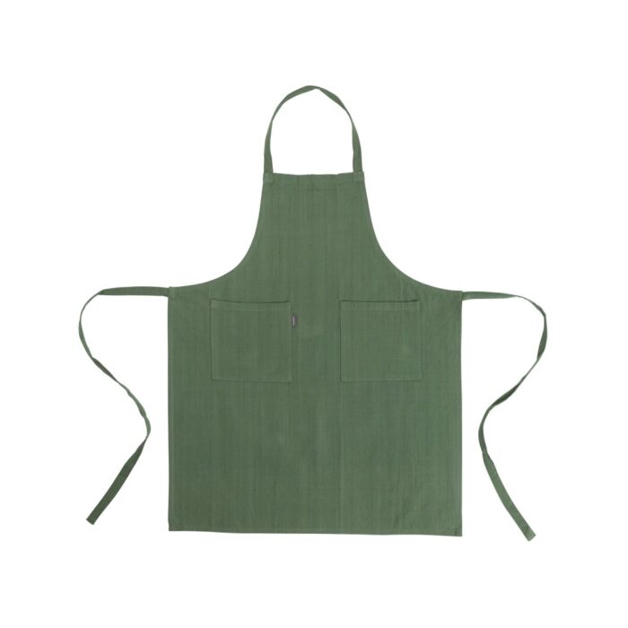 Linen & More Keukenschort Indi Army Green 75 x 90 Cm