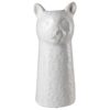 Gusta vaas luipaard Ø10 cm 6 x 26 cm wit