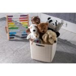 Curver Jute Mand vierkant 17 l off white