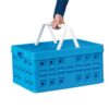 Sunware Square Vouwkrat met koeltas en handgreep 32 l blauw
