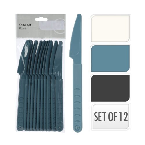 Excellent Houseware messenset 18,5 cm 12 stuks