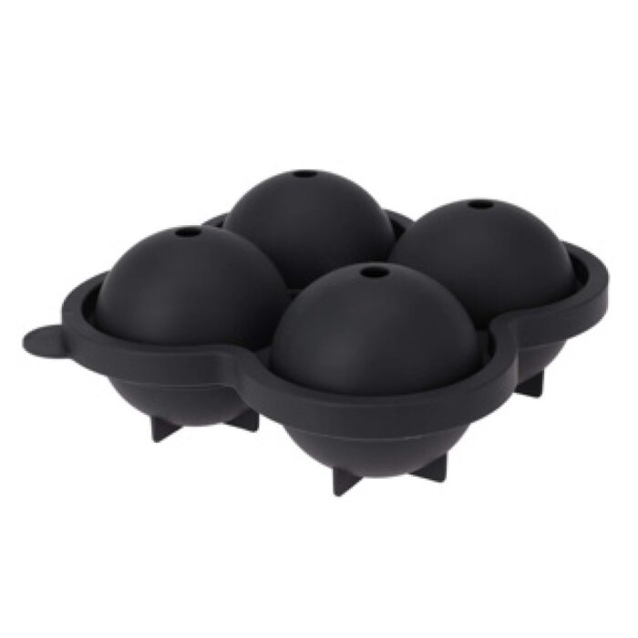 Ijsblokjesmaker voor 4 ijsballen grijs - Afbeelding 2