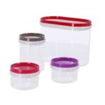 Alpina Opbergdozen 4 Stuks Transparant