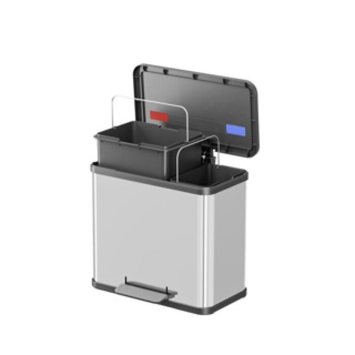 Hailo Öko Duo Plus Pedaalemmer 17X9L Rvs - Afbeelding 2