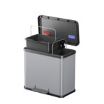 Hailo Öko TrioPlus Pedaalemmer 3X9L Metallic Grijs