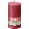 Bolsius Stompkaars Rustiek rood 130x68 mm