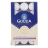 Gouda theelichten 45 stuks 6 branduren wit