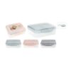 Excellent Houseware lunchbox met dressingbeker 3 assorti (assortiment – willekeurige uitvoering)