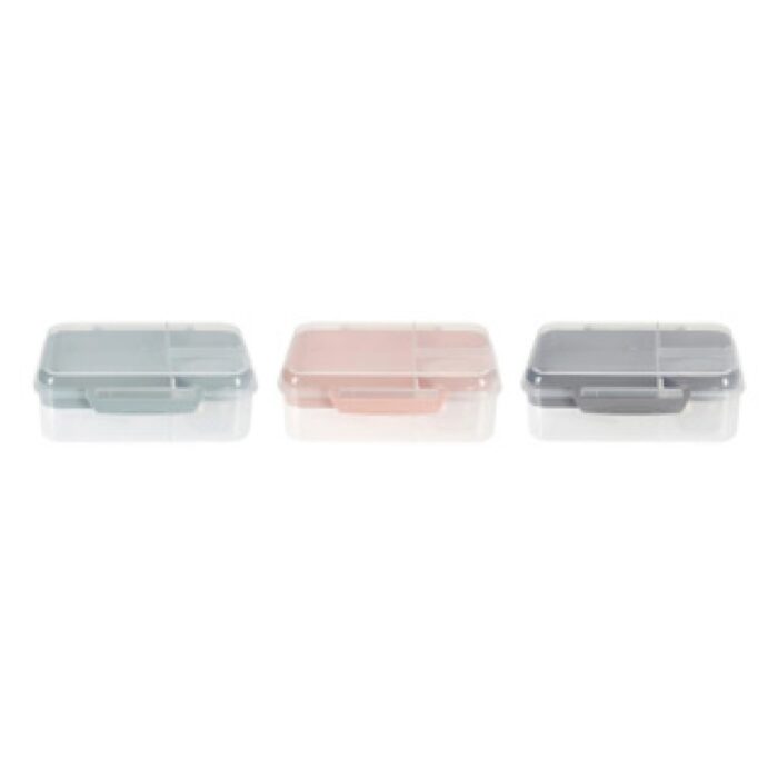 Excellent Houseware lunchbox met dressingbeker 3 assorti - Afbeelding 2