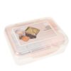 Excellent Houseware lunchbox met dressingbeker 3 assorti (assortiment – willekeurige uitvoering)