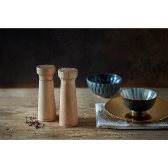 Peper / zout molen 2 delig hout - Afbeelding 2