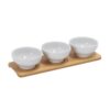 Aperitief set 7 delig met hout plank