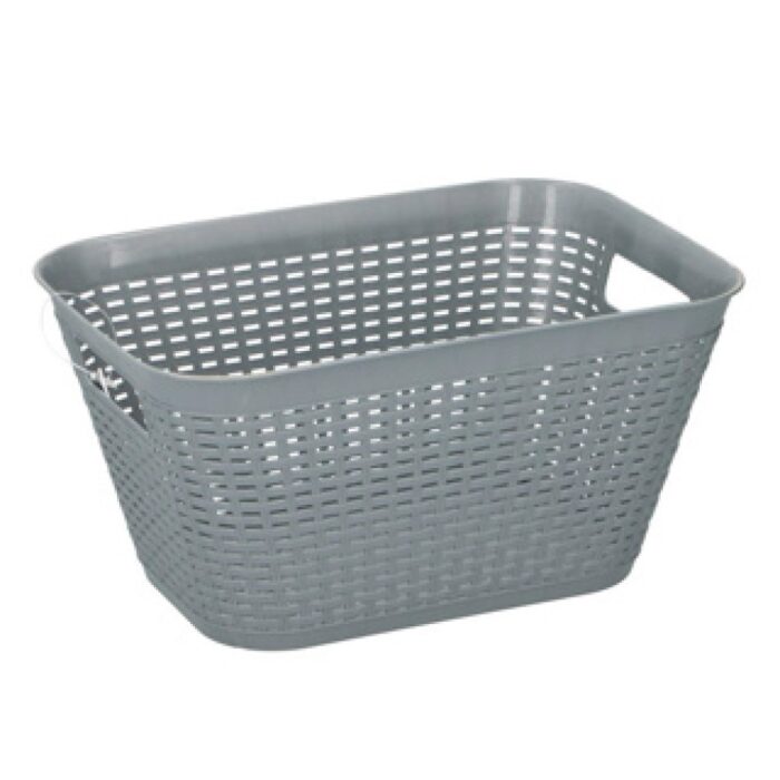 Opbergmand 29X20X15 Cm Assorti Grijs Of Zwart - Afbeelding 3