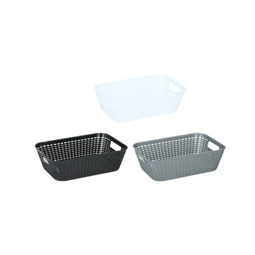 Opbergmand 29 x 20 x 8,5 cm assorti kleuren (assortiment – willekeurige uitvoering)