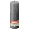Bolsius Stompkaars Rustiek grijs 190x68 mm