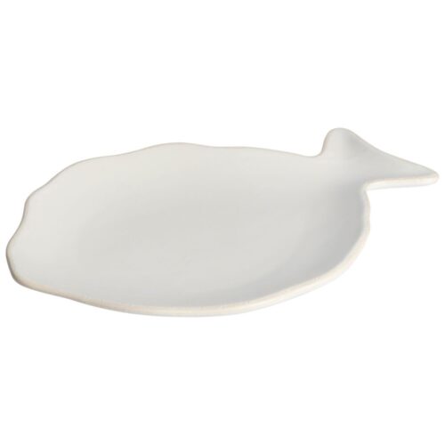 Gusta bordje vis 21,5 x 15,2 cm wit