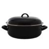 Braadpan emaille zwart Ø28 cm 3,5L