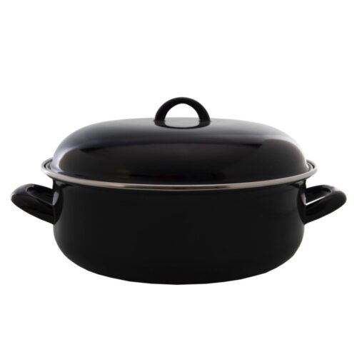 Braadpan emaille zwart Ø28 cm 3,5L