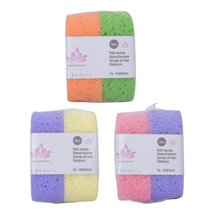Badspons 2 stuks 3 assorti