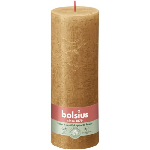 Bolsius Stompkaars Rustiek  spicy bruin 190x68 mm