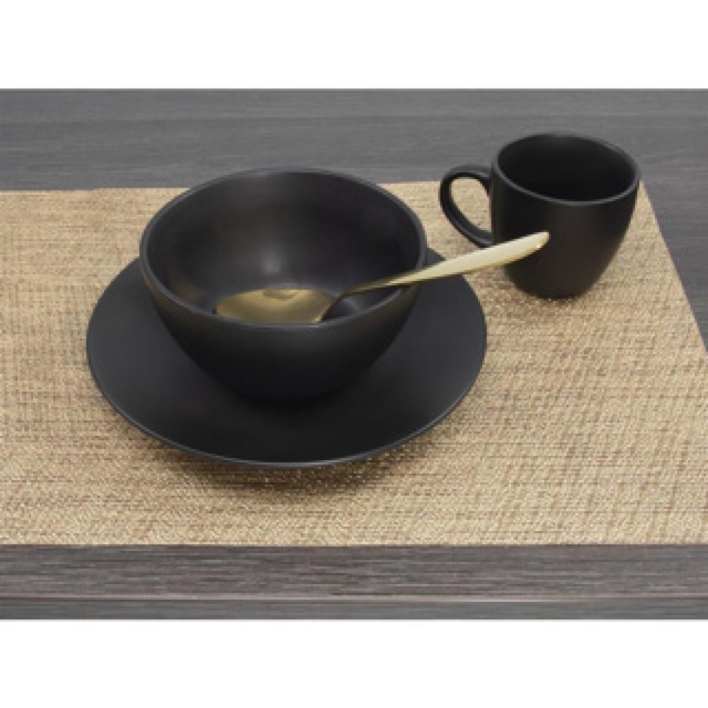Placemat 30x45cm polyester goud - Afbeelding 3