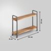 Metaltex york lava kruidenrek 2 etages 8x34x23 cm