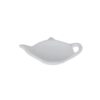 Theezakjeshouder theepot 12cm keramiek wit
