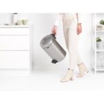 Brabantia pedaalemmer Newicon 12L mat staal