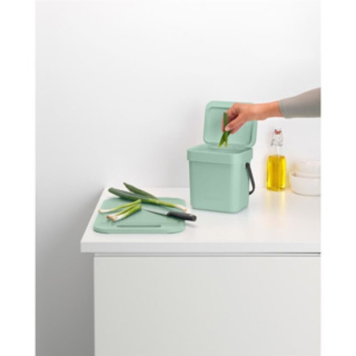 Brabantia afvalbakje Sort & Go 3L Jade Green - Afbeelding 5