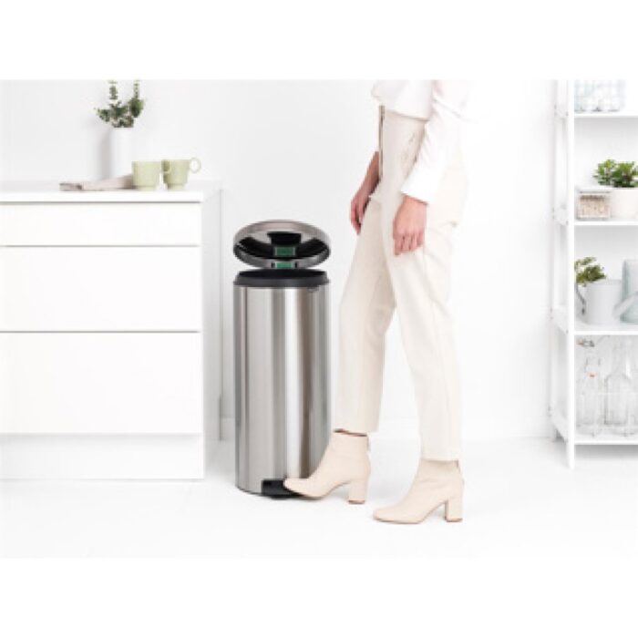 Brabantia pedaalemmer Newicon 30L mat staal - Afbeelding 4