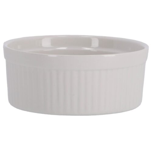 Souffleschaaltje 12x5cm wit