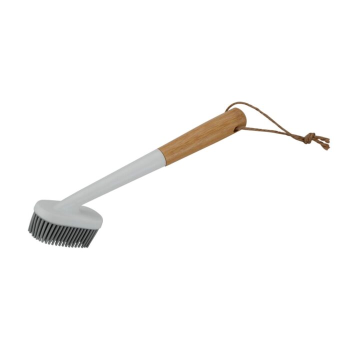 Clean home flessenborstel bamboe/siliconen ovaal