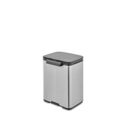 Brabantia Bo Afvalemmer, 4L - Matt Steel  Fingerprint Proof