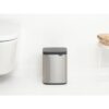 Brabantia Bo Afvalemmer, 4L - Matt Steel  Fingerprint Proof