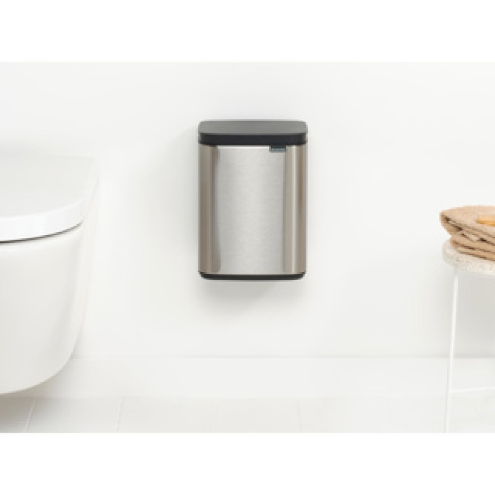Brabantia Bo Afvalemmer, 4L - Matt Steel Fingerprint Proof - Afbeelding 5