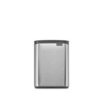 Brabantia Bo Afvalemmer, 7L - Matt Steel  Fingerprint Proof