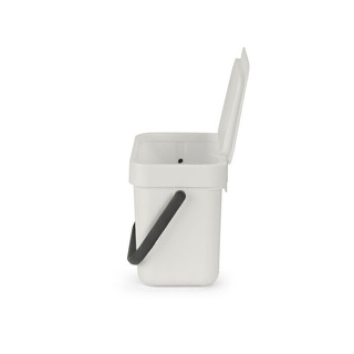 Brabantia afvalbakje Sort & Go 3L Light Grey - Afbeelding 3